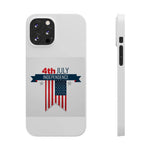 Slim Phone Cases with 4th of July writing for iPhone 17 and more - Shamo's