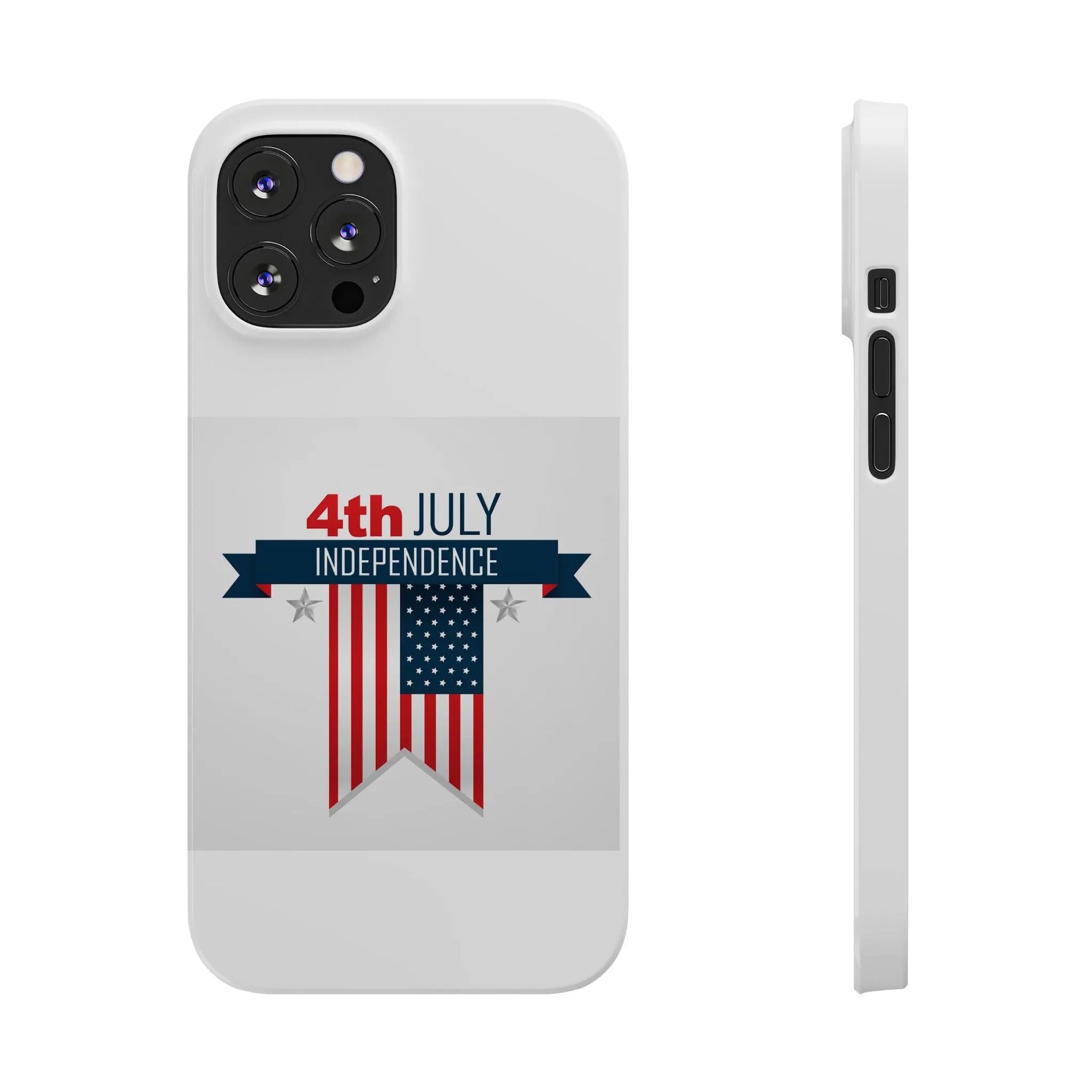 Slim Phone Cases with 4th of July writing for iPhone 17 and more - Shamo's