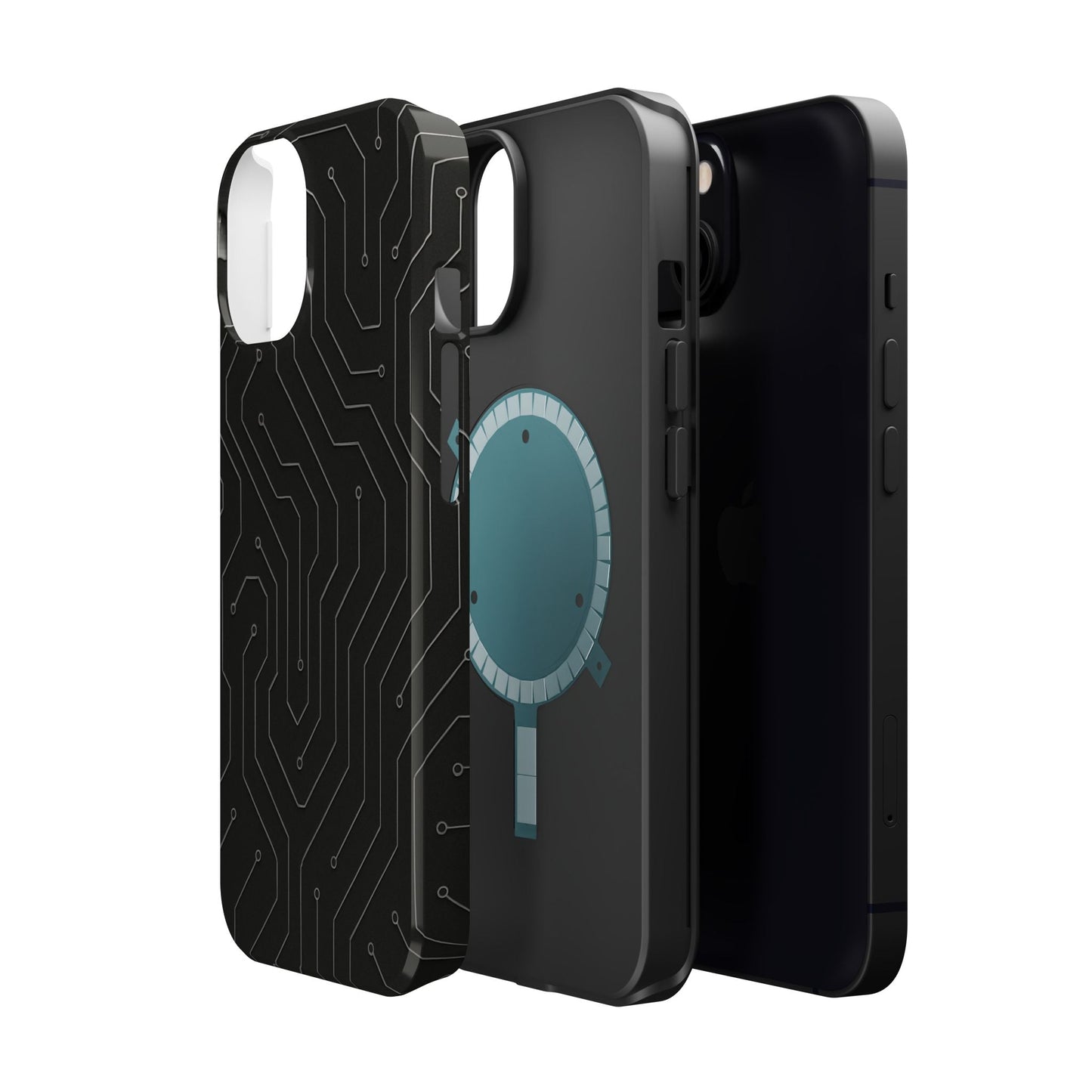 Black Circuit Board Design iPhone Case | MagSafe  Shamo's