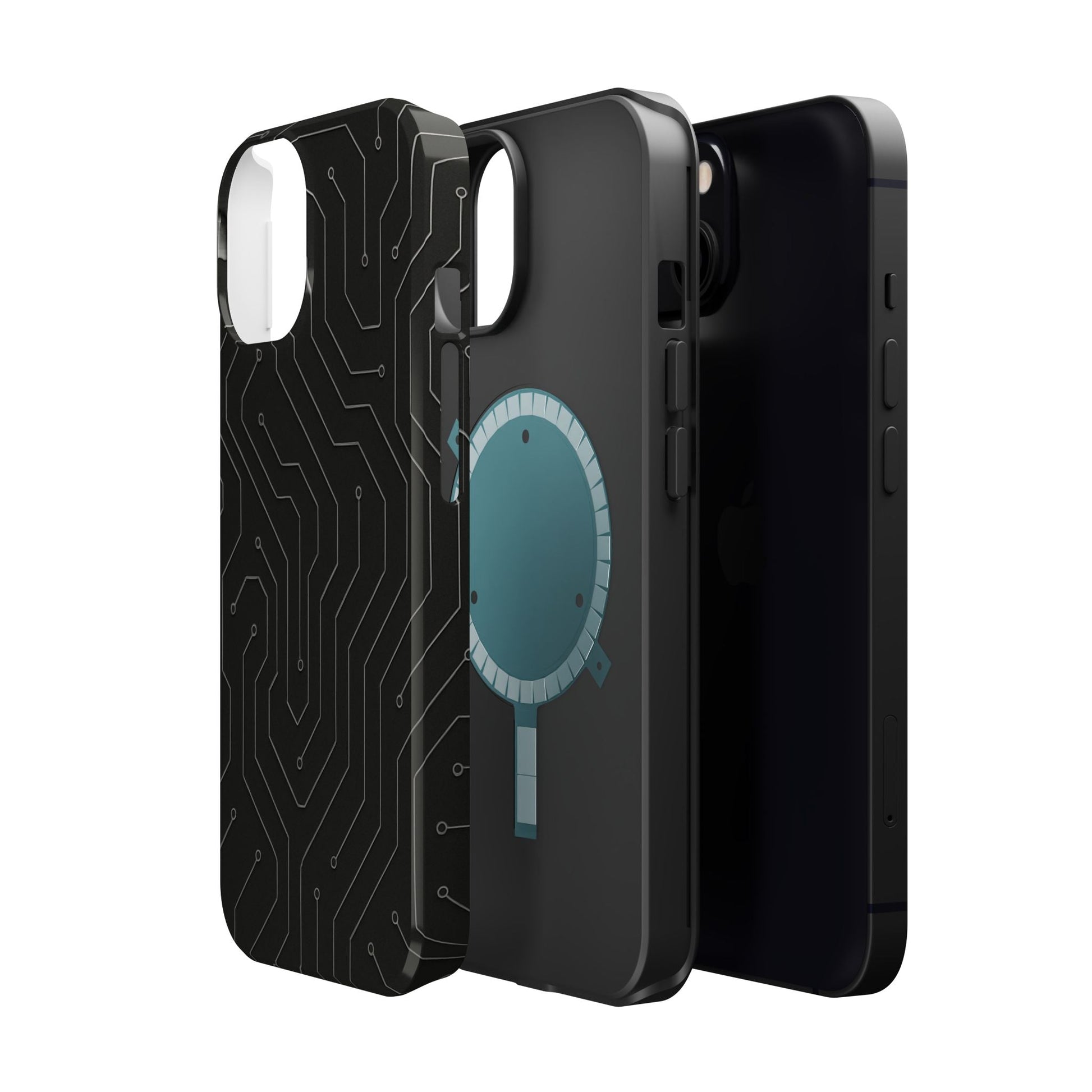 Black Circuit Board Design iPhone Case | MagSafe  Shamo's