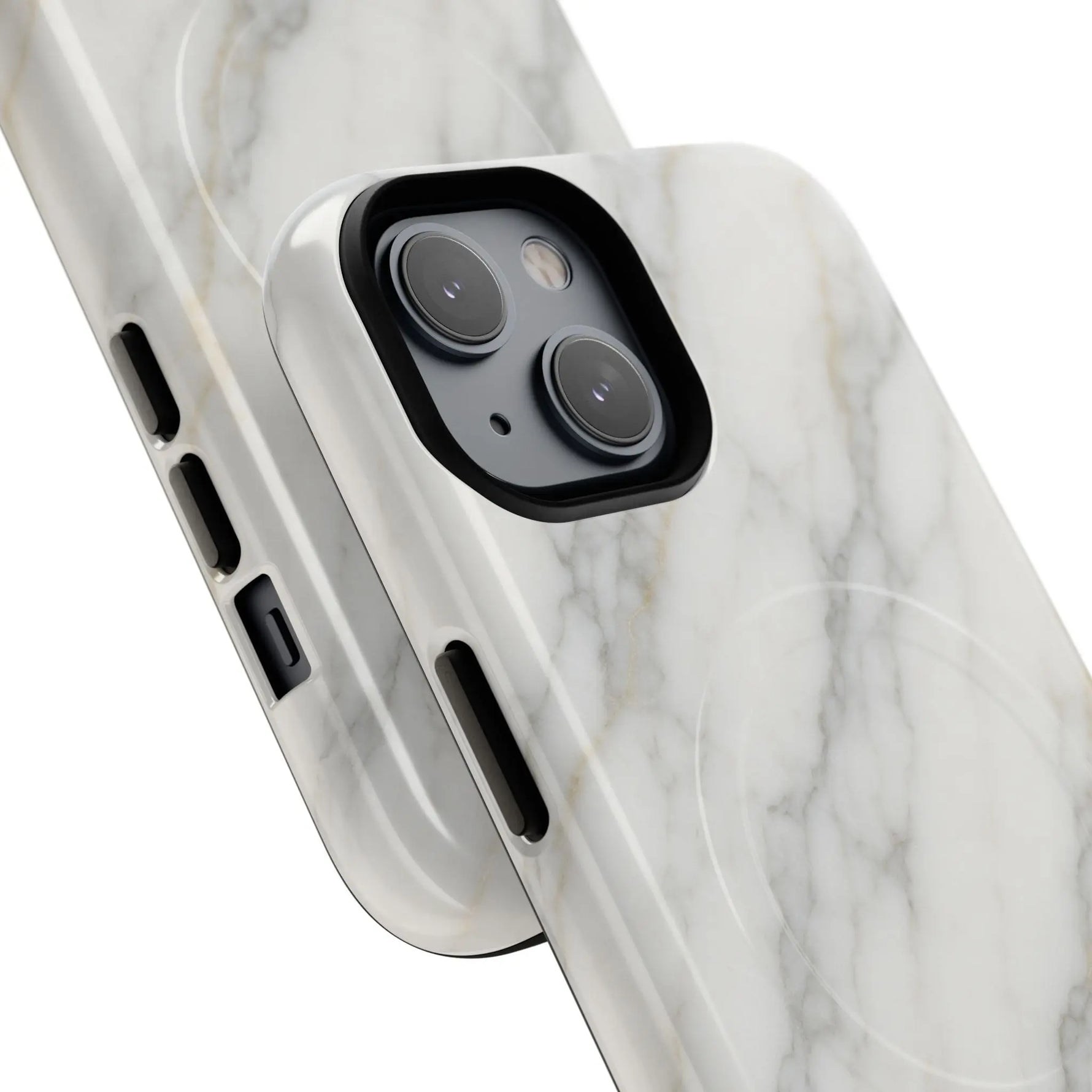 Classic White Marble iPhone Case with MagSafe - Shamo's