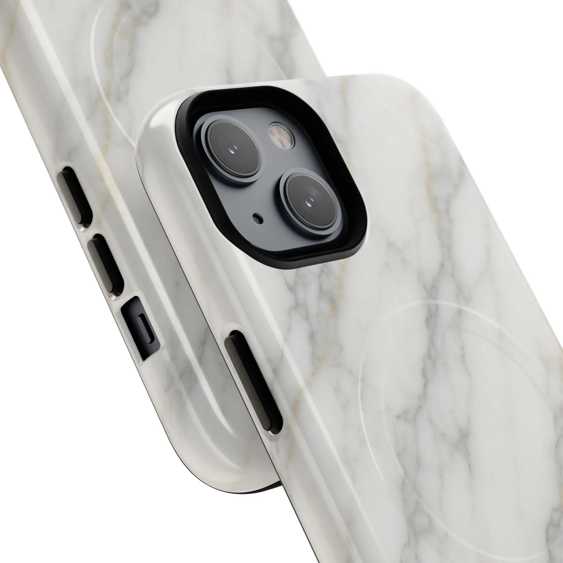 Classic White Marble iPhone Case with MagSafe - Shamo's
