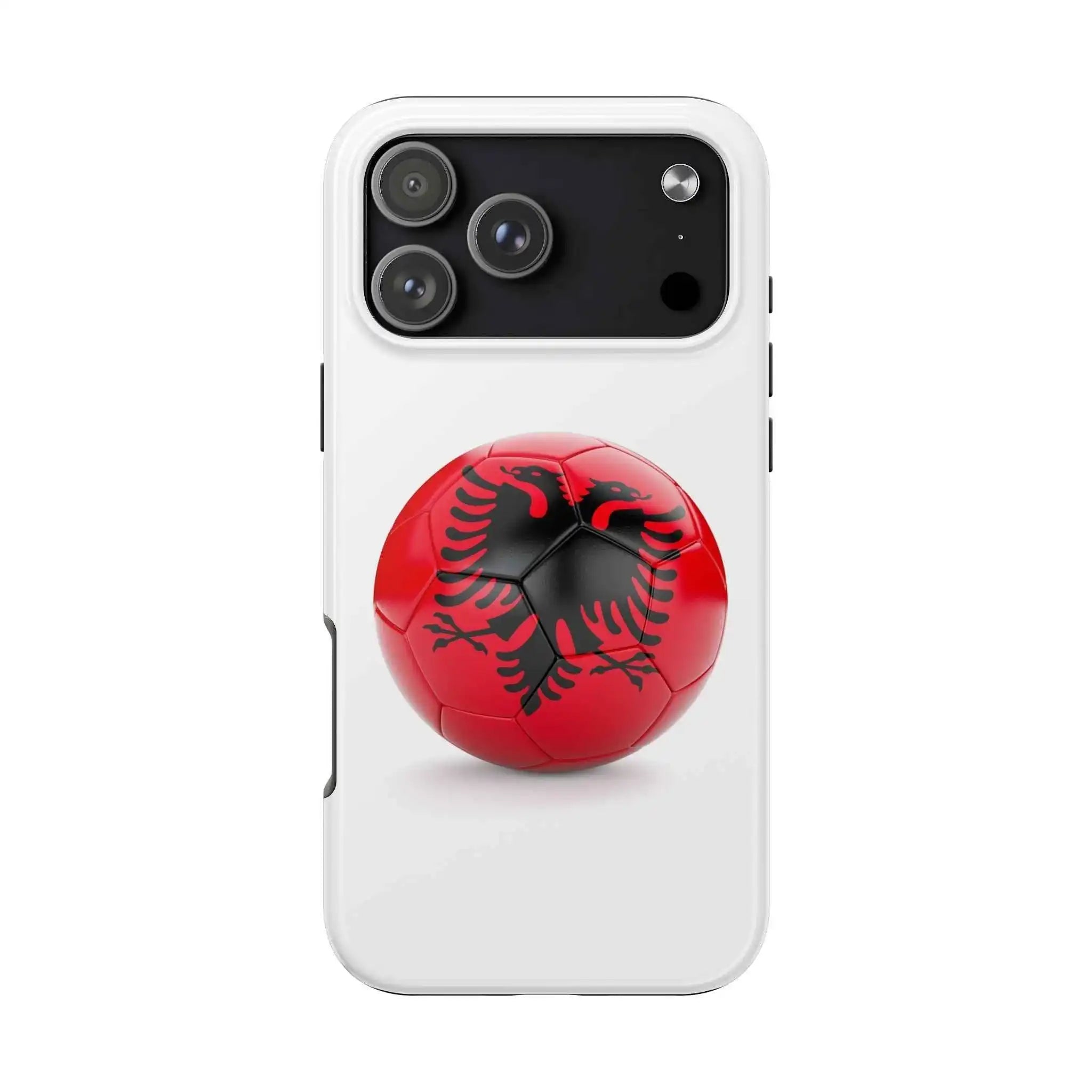 Tough Phone Cases with Albanian soccer flag
