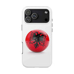 Tough Phone Cases with Albanian soccer flag