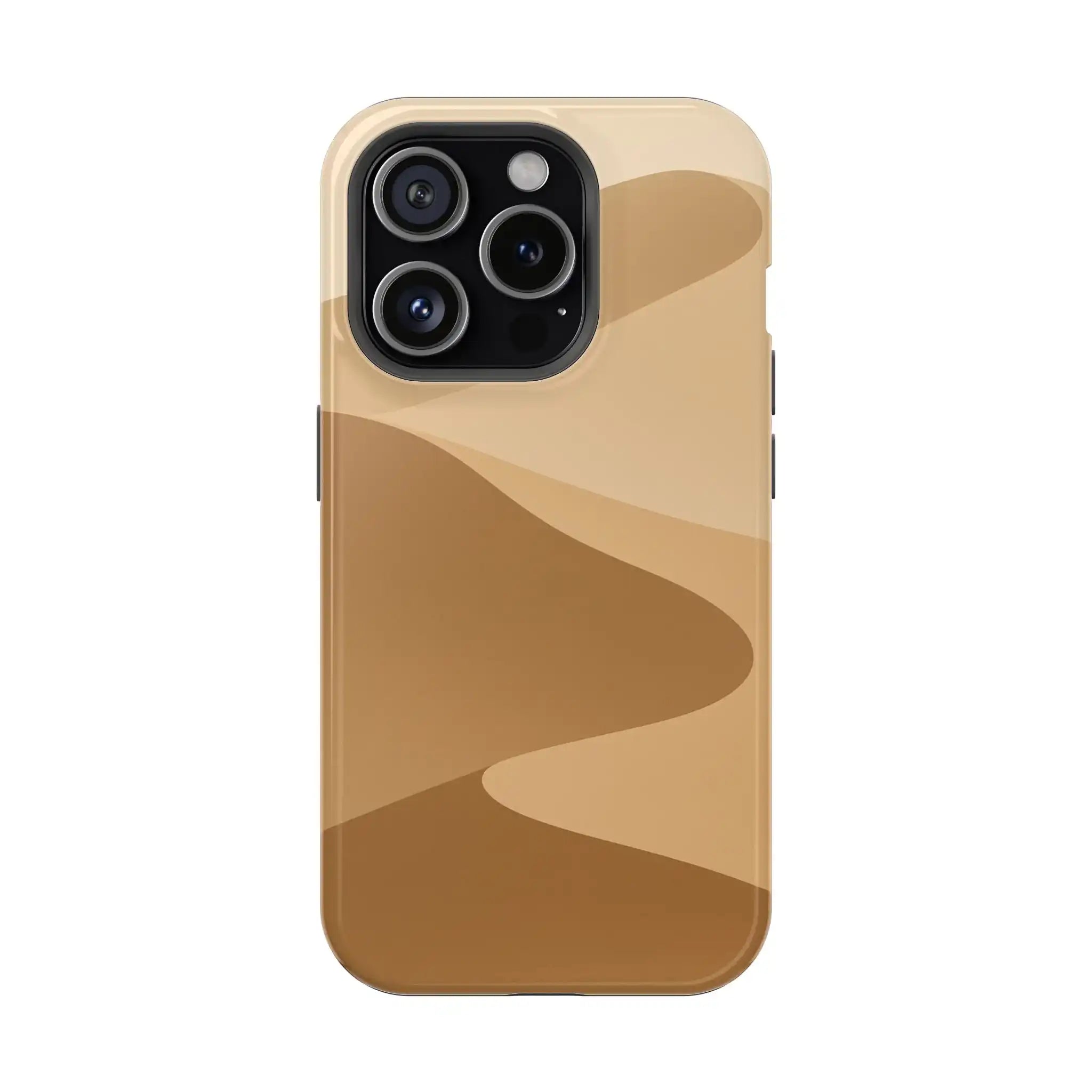 Neutral Desert Wave Design iPhone Case | MagSafe  Shamo's iPhone 15 Pro / Glossy