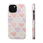 Pastel Heart Love MagSafe Impact-Resistant iPhone Case