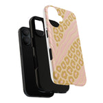 Pink Gold Leopard iPhone Case compatible with MagSafe  Shamo's
