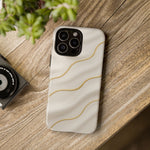 Elegant Gold Wave Tough iPhone Case  Shamo's
