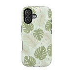 Tropical Monstera Phone Case, Impact-Resistant Magnetic iPhone Cover with MagSafe Compatibility
