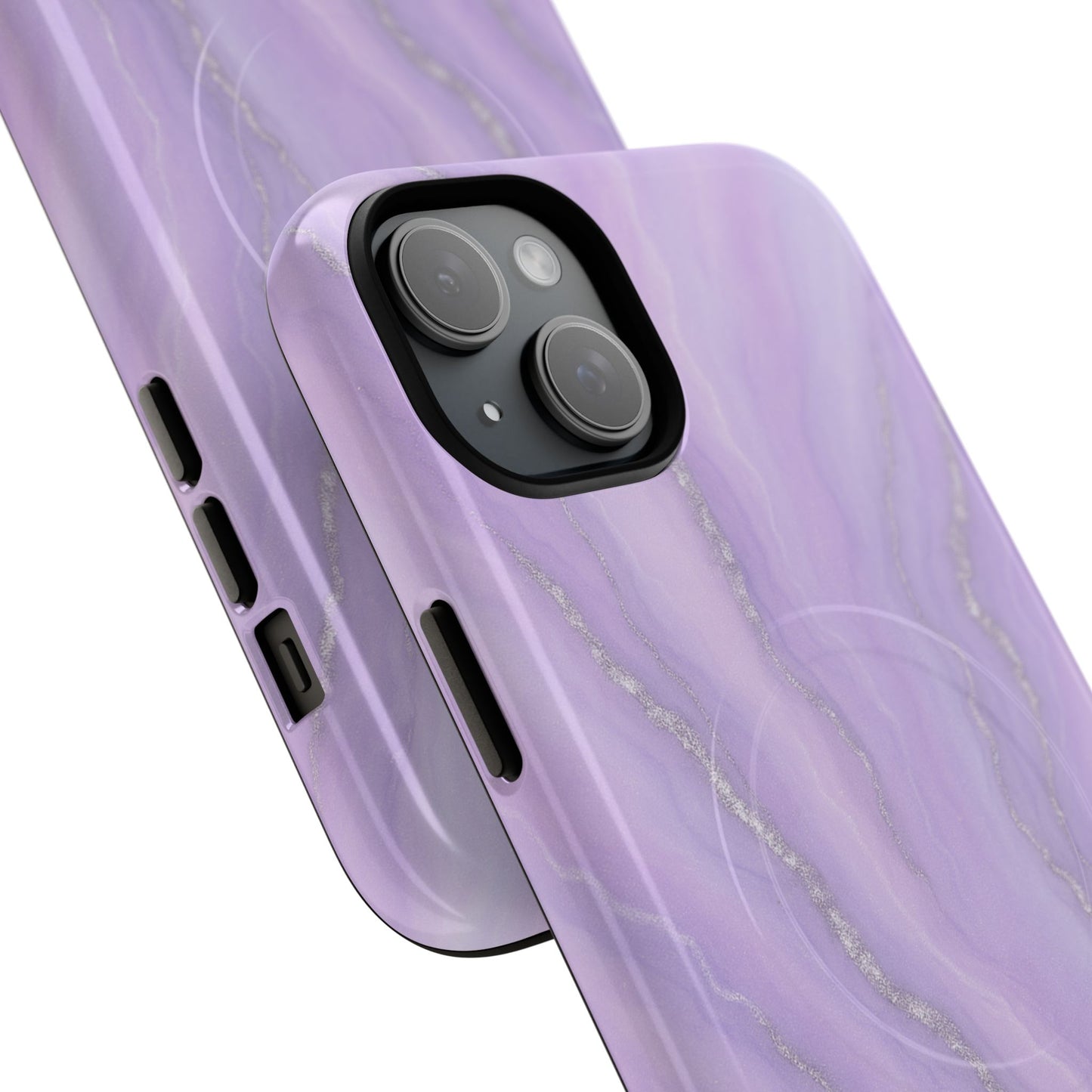 Lavender Marble iPhone Case with MagSafe - Shamo's