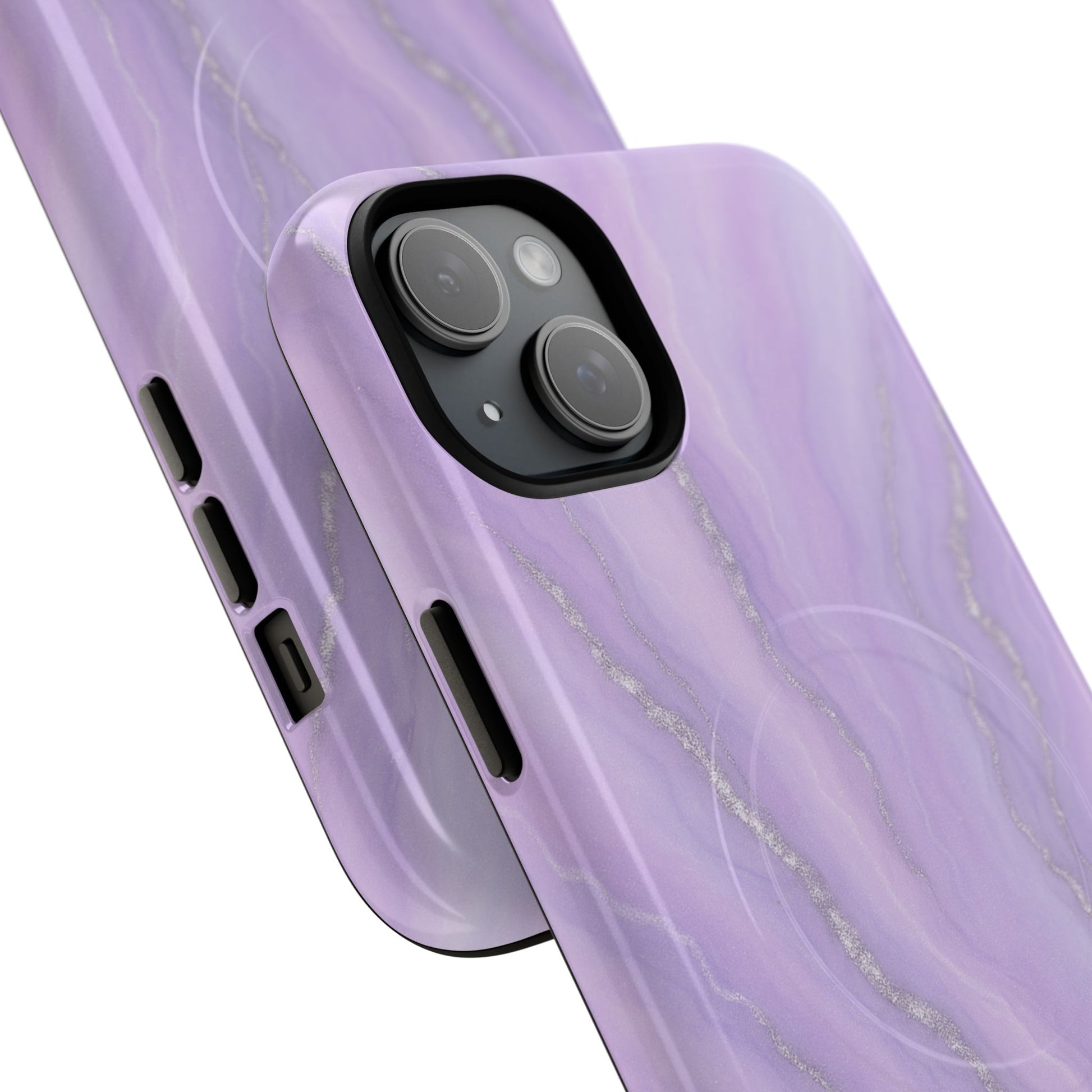 Lavender Marble iPhone Case with MagSafe - Shamo's