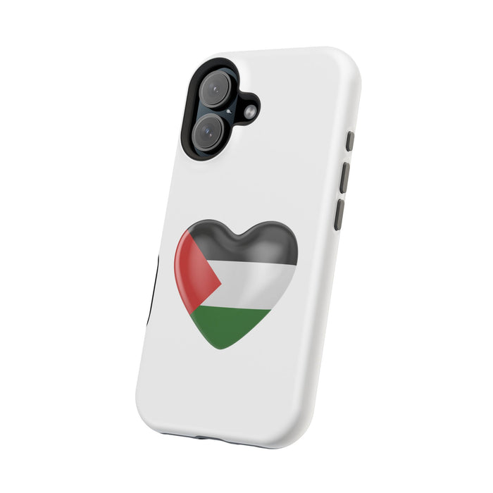 MagSafe Tough Cases with Palestinian flag in heart shape