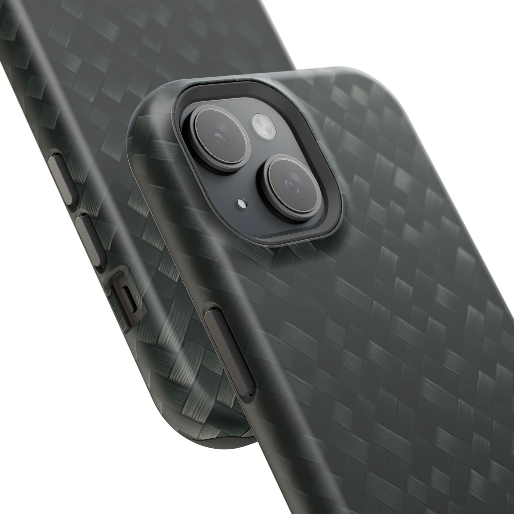 Dark Carbon Fiber Texture Magnetic Impact-Resistant iPhone Case | MagSafe compatible  Shamo's