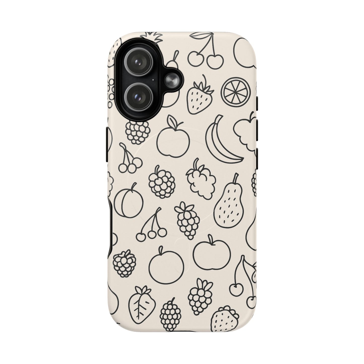 Fruit Pattern Tough iPhone Case | Compatible with MagSafe