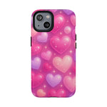 Glitter Hearts Cases for iPhones with MagSafe - Shamo's