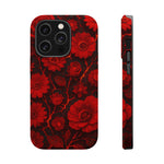 Melted Lava Dark Red Floral iPhone Case — MagSafe Compatible  Shamo's iPhone 14 Pro / Matte