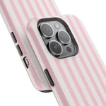 Pink Stripe Impact-Resistant Phone Case | MagSafe