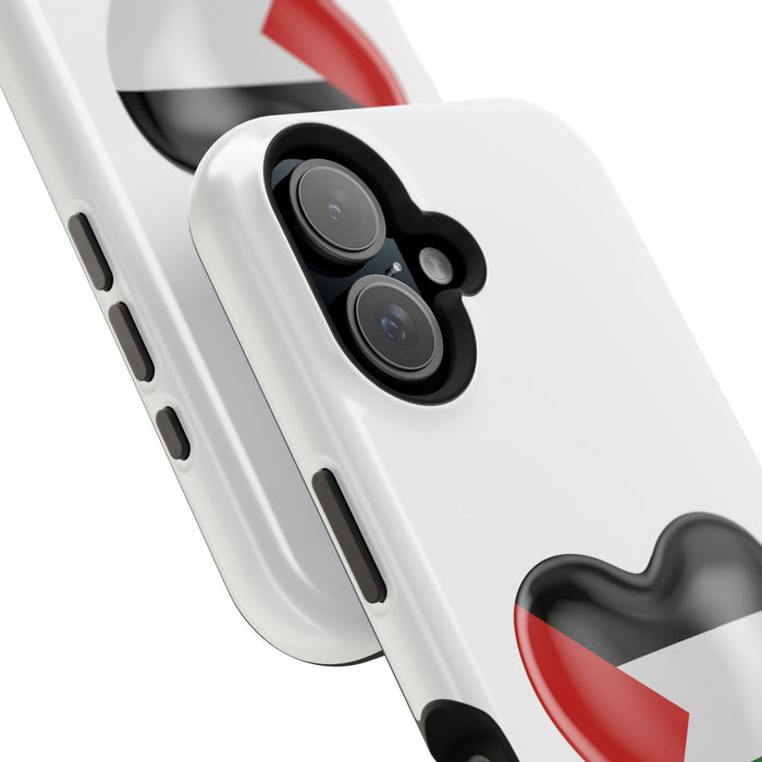 MagSafe Tough Cases with Palestinian flag in heart shape