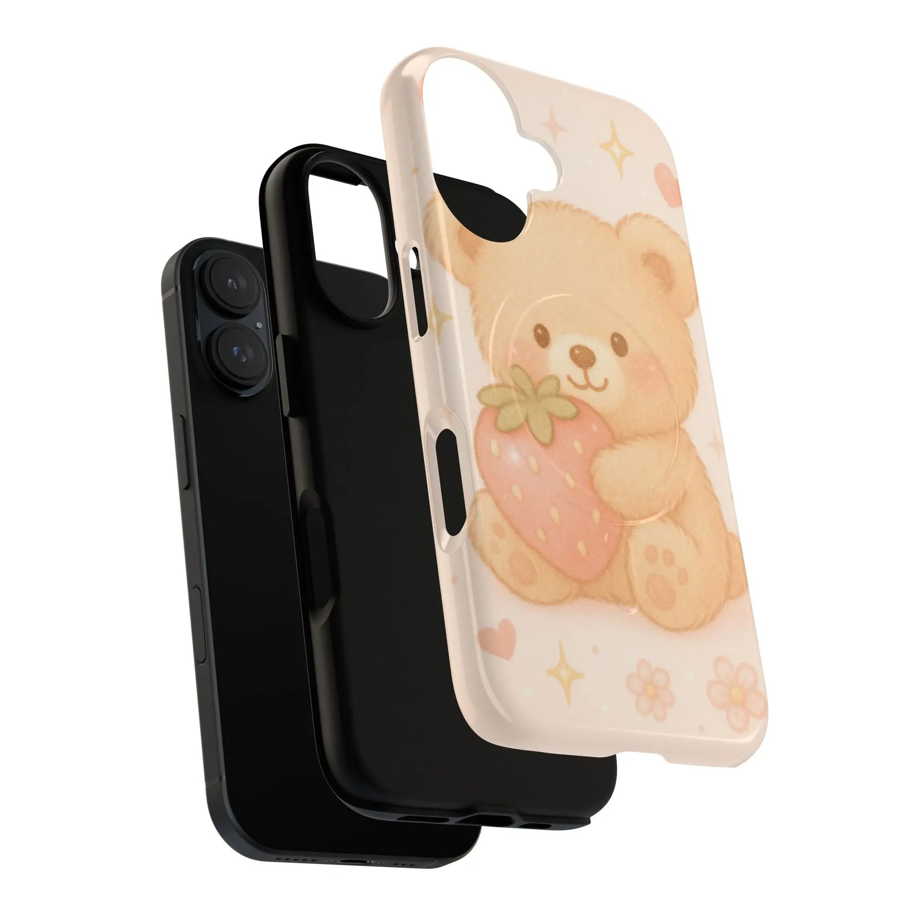 Strawberry Teddy iPhone Case with MagSafe  Shamo's