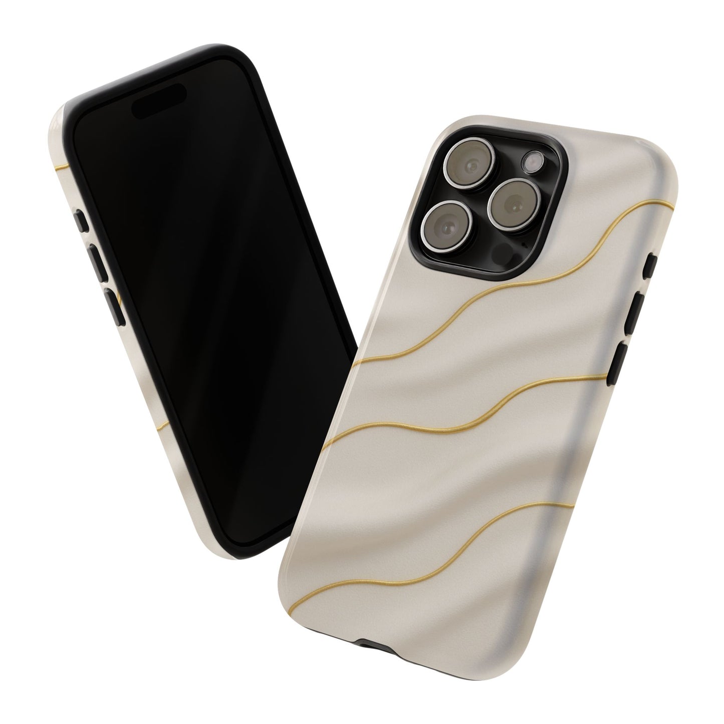 Elegant Gold Wave Tough iPhone Case