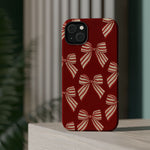 Holiday Red Bow iPhone Case — Impact‑Resistant iPhone Cover with MagSafe compatibility  Shamo's