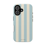 Blue Strips Pattern iPhone Case Compatible with MagSafe