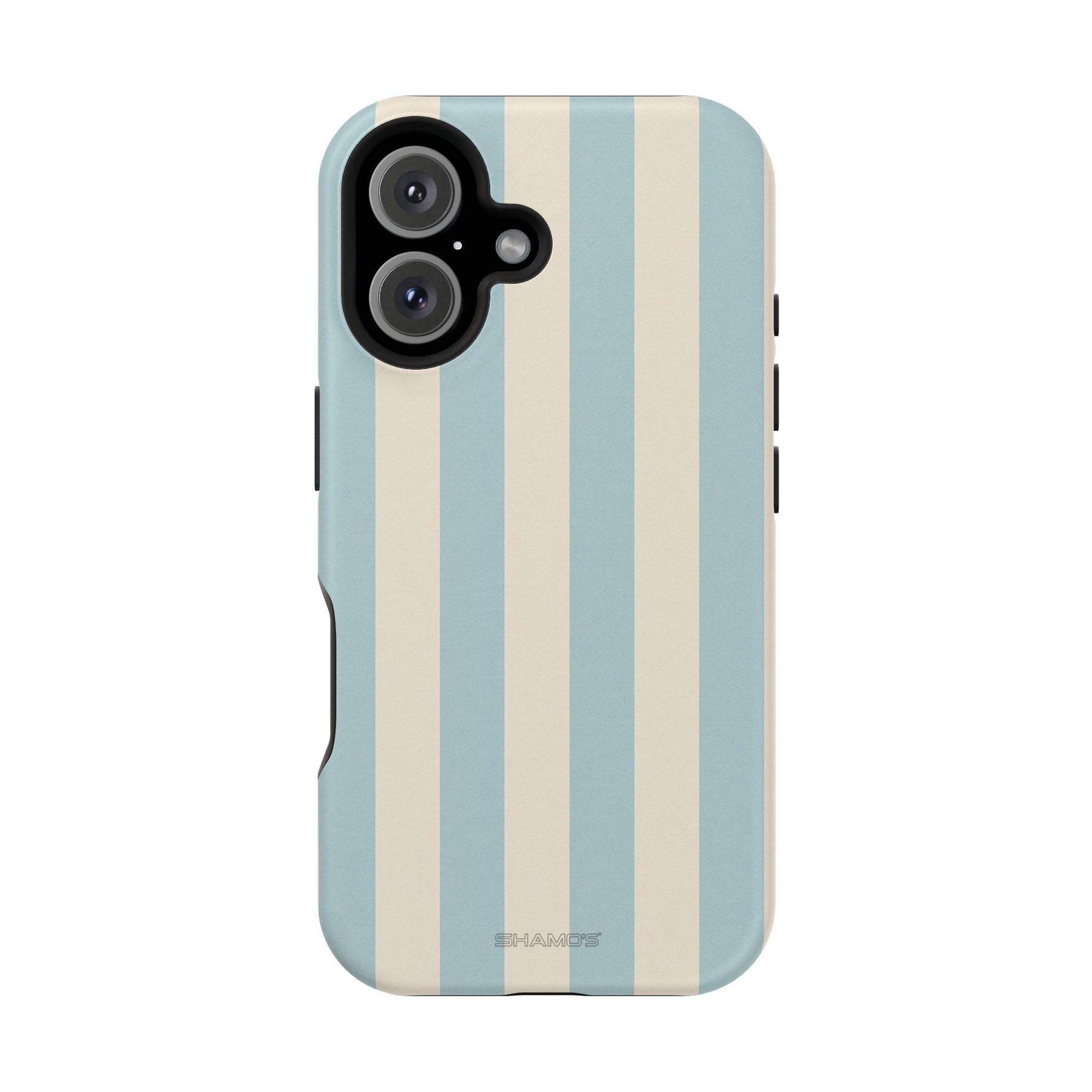 Blue Strips Pattern iPhone Case Compatible with MagSafe