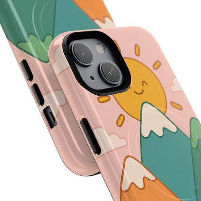 Mountain Sunrise Phone Case - Tough MagSafe Magnetic Design