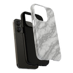 Silver Mist Marble iPhone Case with MagSafe  Shamo's
