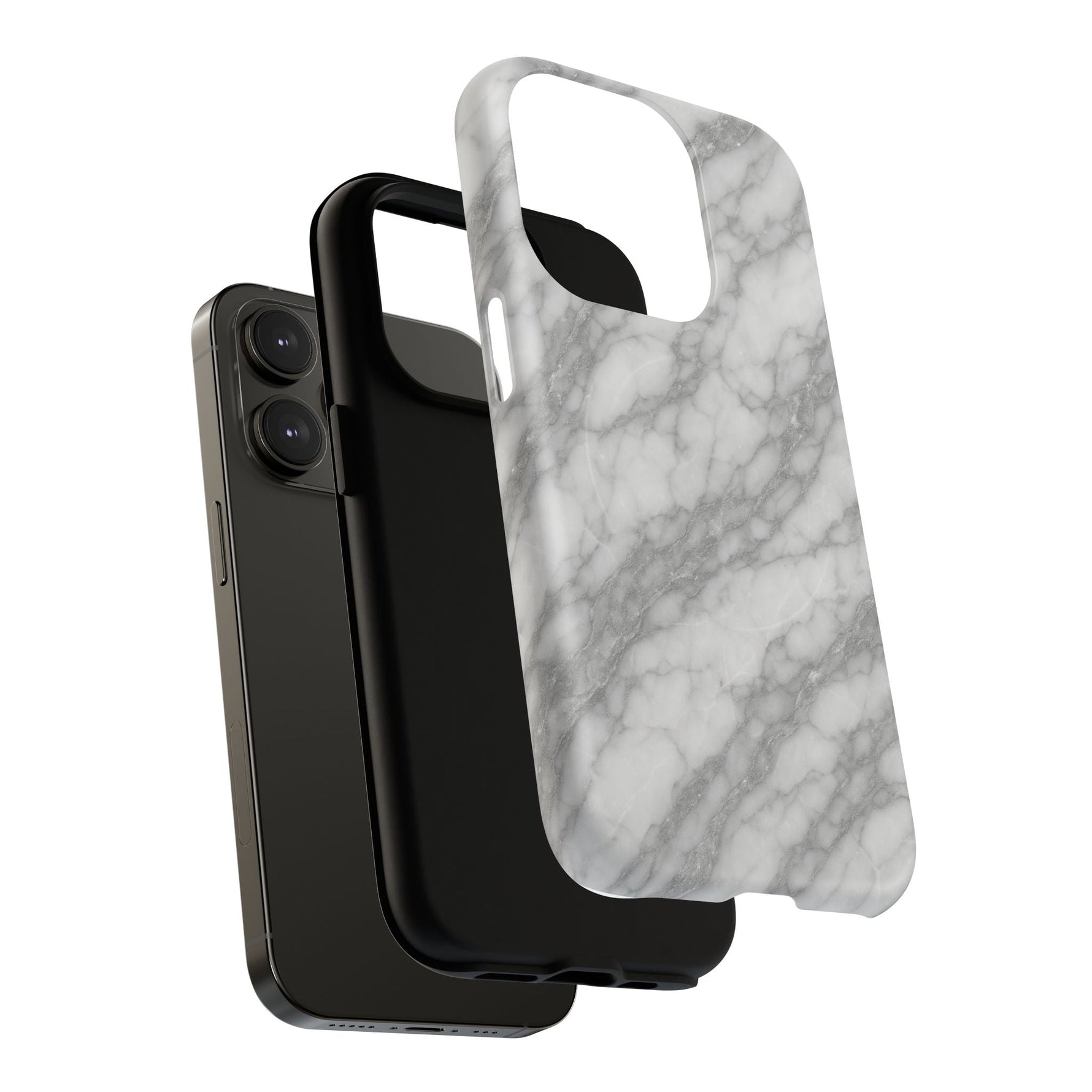 Silver Mist Marble iPhone Case with MagSafe  Shamo's