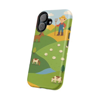 Farm-Themed Impact-Resistant MagSafe Phone Case
