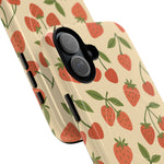 Strawberry Cherry Fruit Pattern iPhone Case | MagSafe Compatible - Shamo's