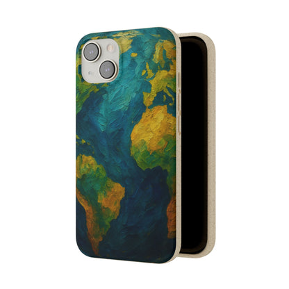 Biodegradable Phone Case — Earth Illustration Eco-Friendly Case  Shamo's
