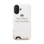 Funda para teléfono personalizable con tarjetero | Añade tu propia foto y texto