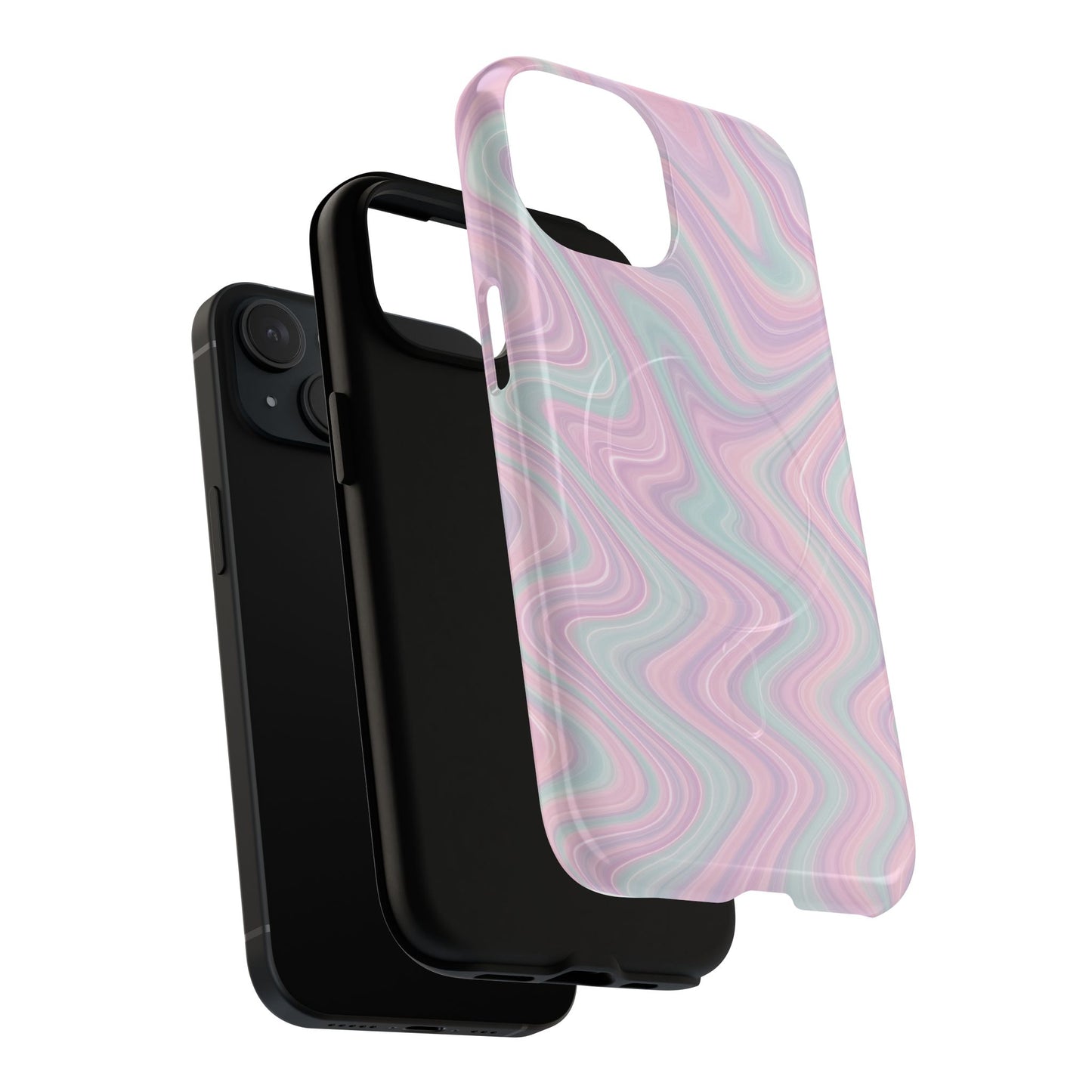 Colorful Marble Pastel Swirl iPhone Case | MagSafe