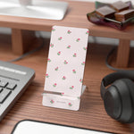 Floral Pink Phone Stand – Cute Rose Mobile Display Stand