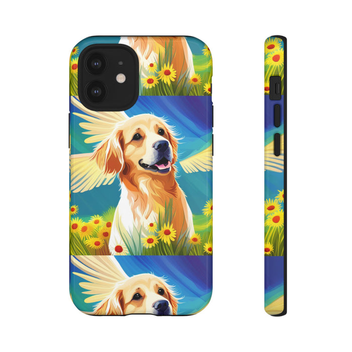 Tough Cases Golden Retriever with Wings Phone case