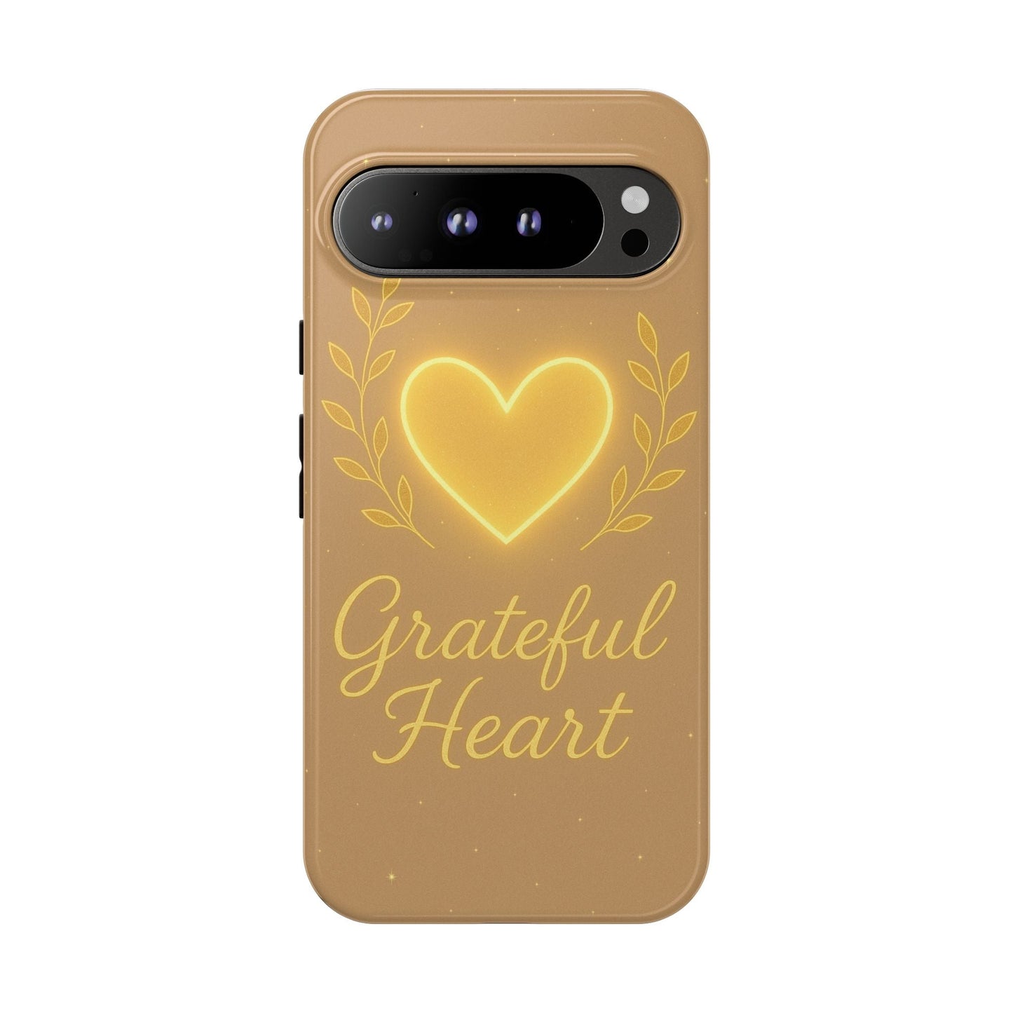 Grateful Heart iPhone Case — Warm Neon Heart