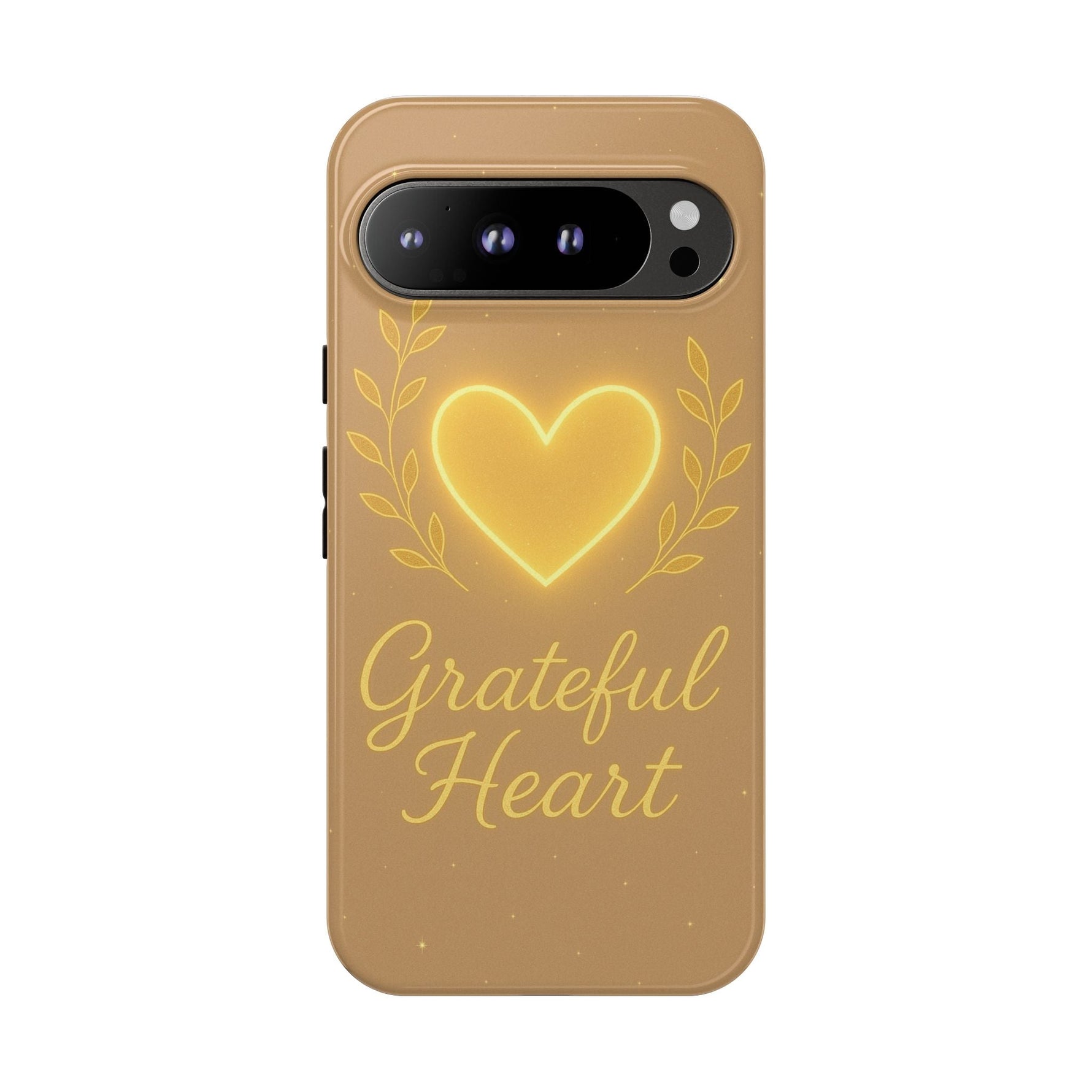 Grateful Heart iPhone Case — Warm Neon Heart  Shamo's Google Pixel 9 Pro XL / Glossy