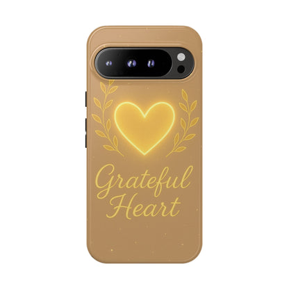 Grateful Heart iPhone Case — Warm Neon Heart