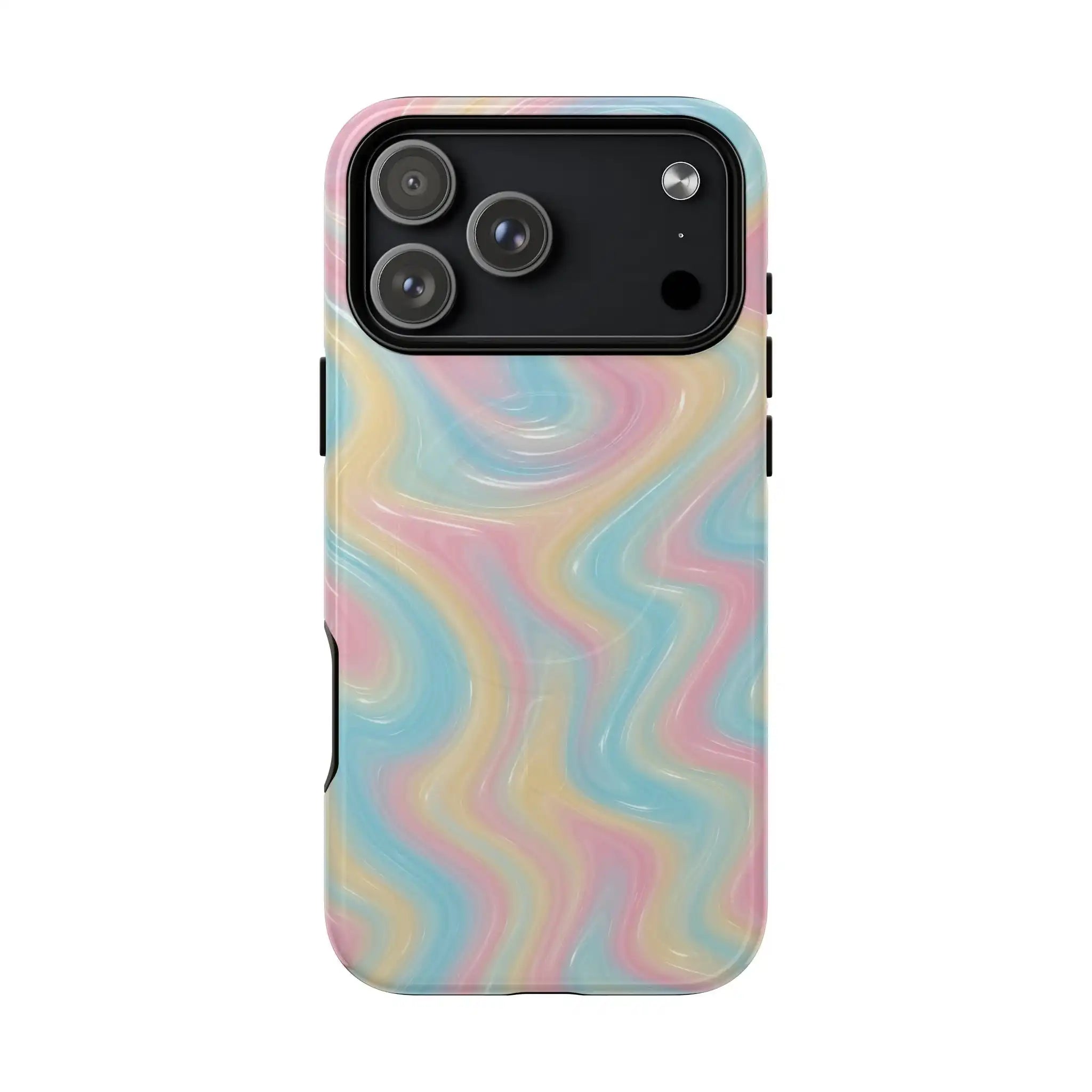 Rainbow Marble Swirl iPhone Case with MagSafe - Shamo's