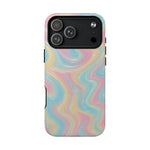 Rainbow Marble Swirl iPhone Case with MagSafe - Shamo's