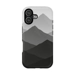 Monochrome Mountain Design iPhone Case | MagSafe  Shamo's iPhone 17 / Matte