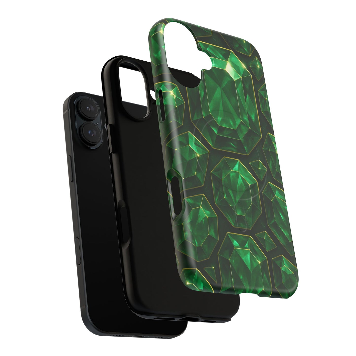 Luxury Series Emerald Gem iPhone Case with MagSafe