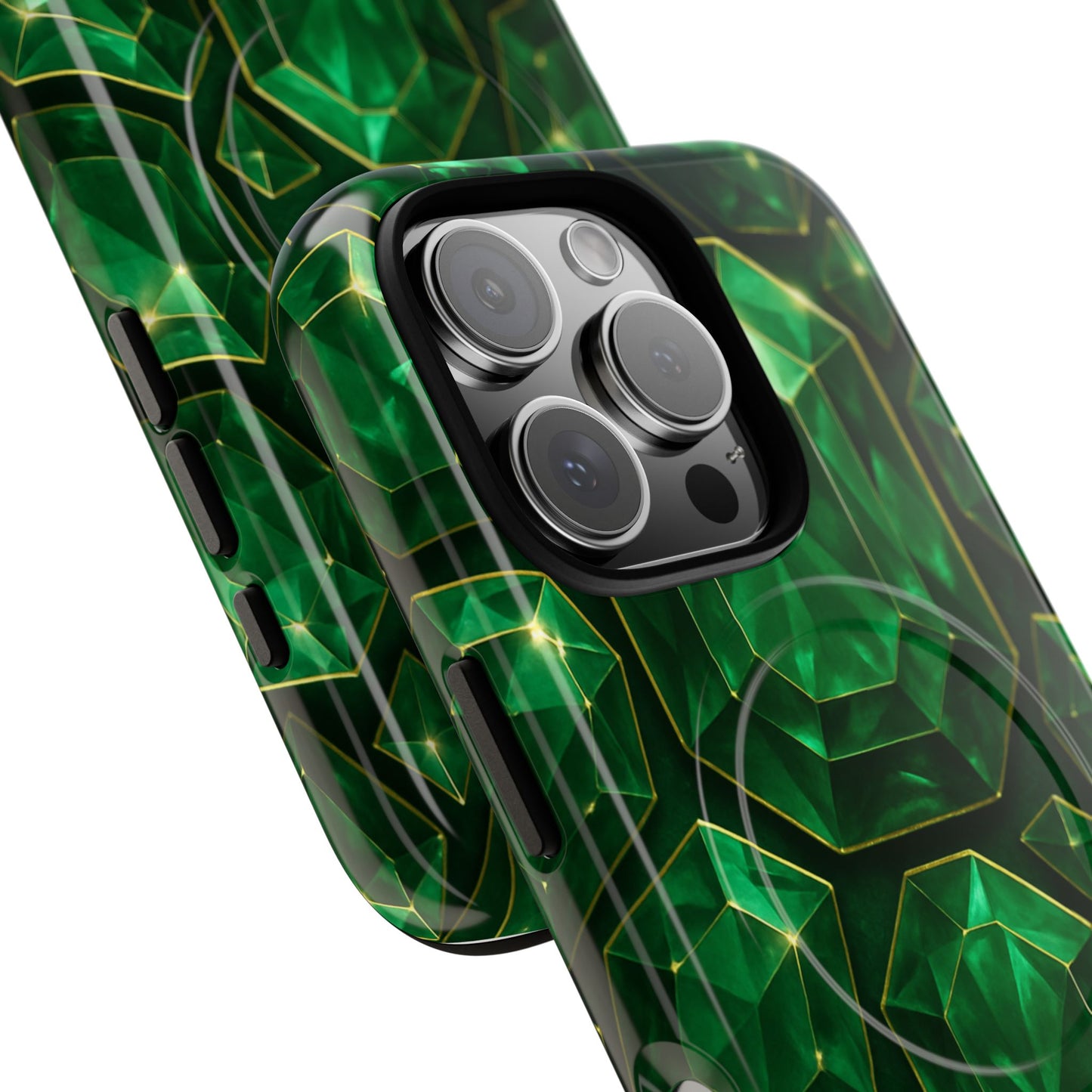 Luxury Series Emerald Gem iPhone Case with MagSafe