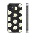 Clear Daisy Floral Phone Case, Impact-Resistant, Anti-Yellowing, Camera & Screen Protection - iPhone 12 Mini / Without gift packaging - Shamo's