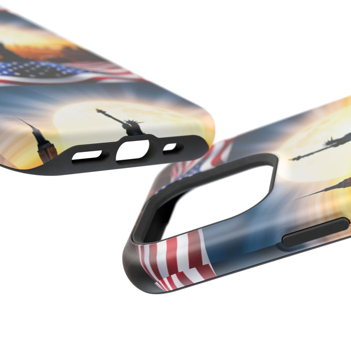 MagSafe American Flag Tough Phone Case: Show Your Patriotism in Style