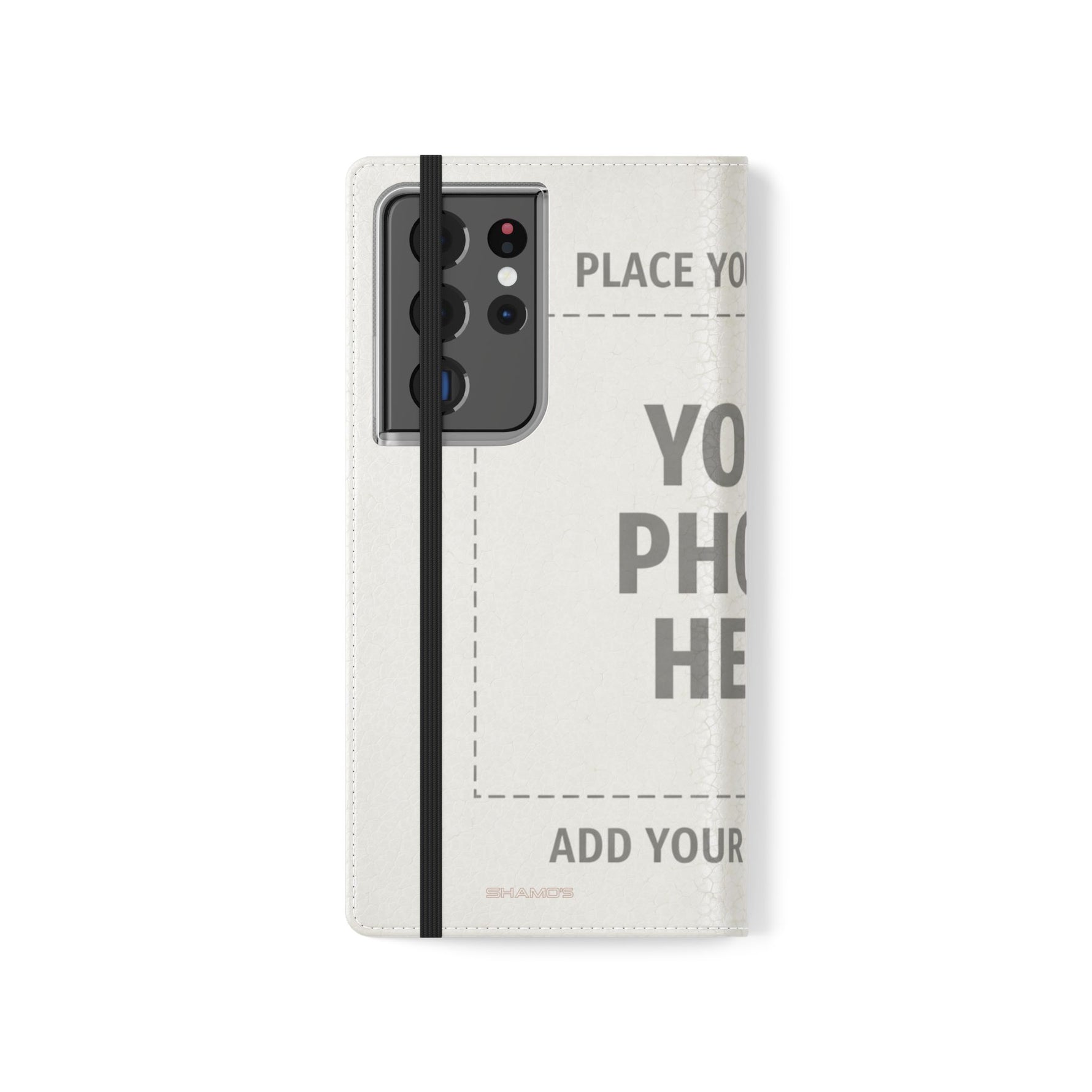 Personalized Flip Wallet Phone Case – Custom Photo & Text Wallet Cover