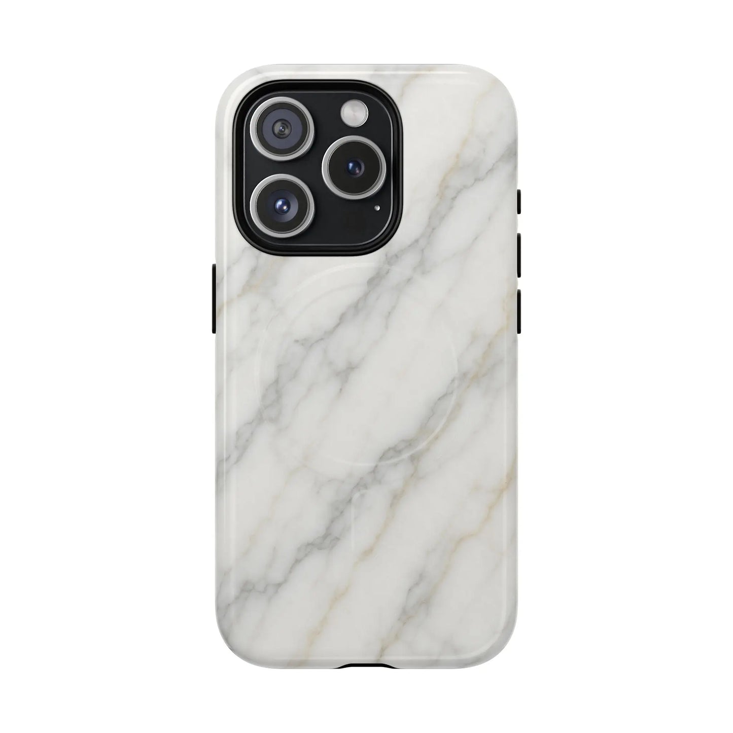 Classic White Marble iPhone Case with MagSafe - Shamo's