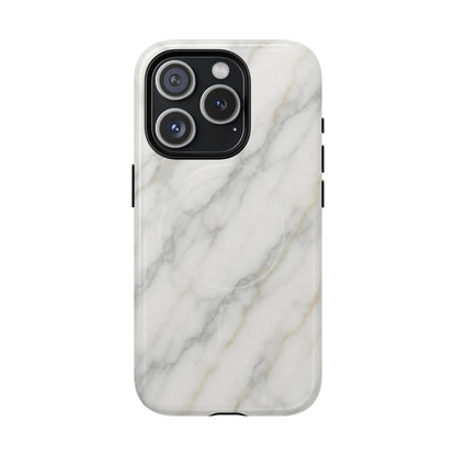 Classic White Marble iPhone Case with MagSafe - Shamo's